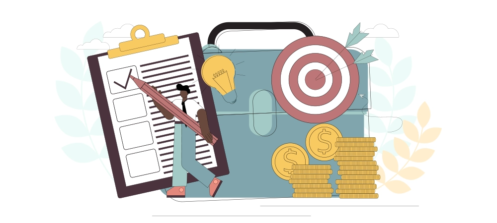 budget distribution. seo. achievements of goals. financial success. business analytics