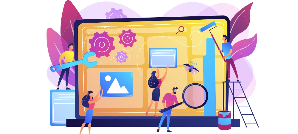 Technical support, programming and coding. Website maintenance, website maintenance services, update and keep your site easy concept.